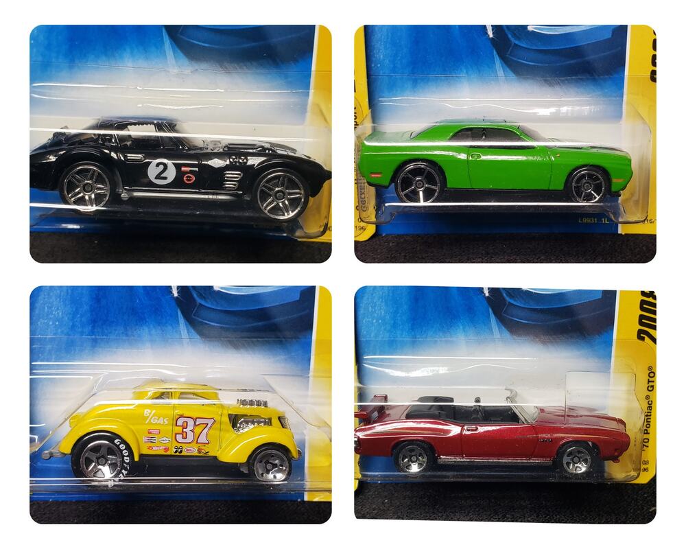 Mattel Hot Wheels 4 Pack 2008 New Models No 8 16 25 29 Diecast Race Car Bundle